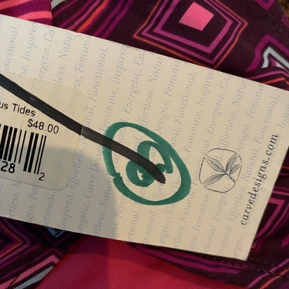 Carve Designs Bikini Bottoms NWT Bolinas Plum Ball Hibiscus Tides Size L - Picture 12 of 14